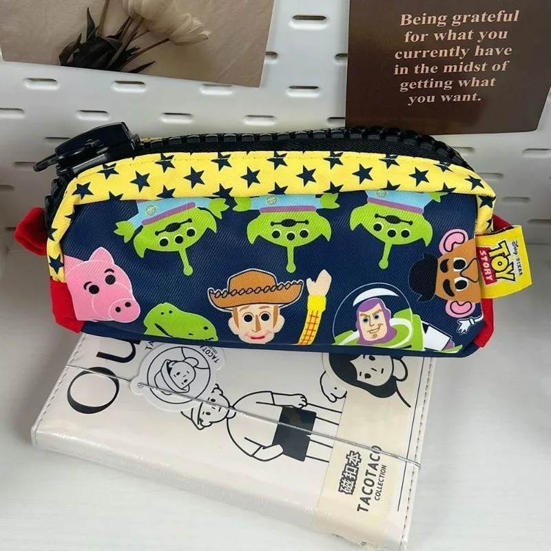 Toy Story Alien Pencil Bag Cute Cartoon Print Organizer Large Capacity Zipper Storage Pen Case Stationery School Supplies