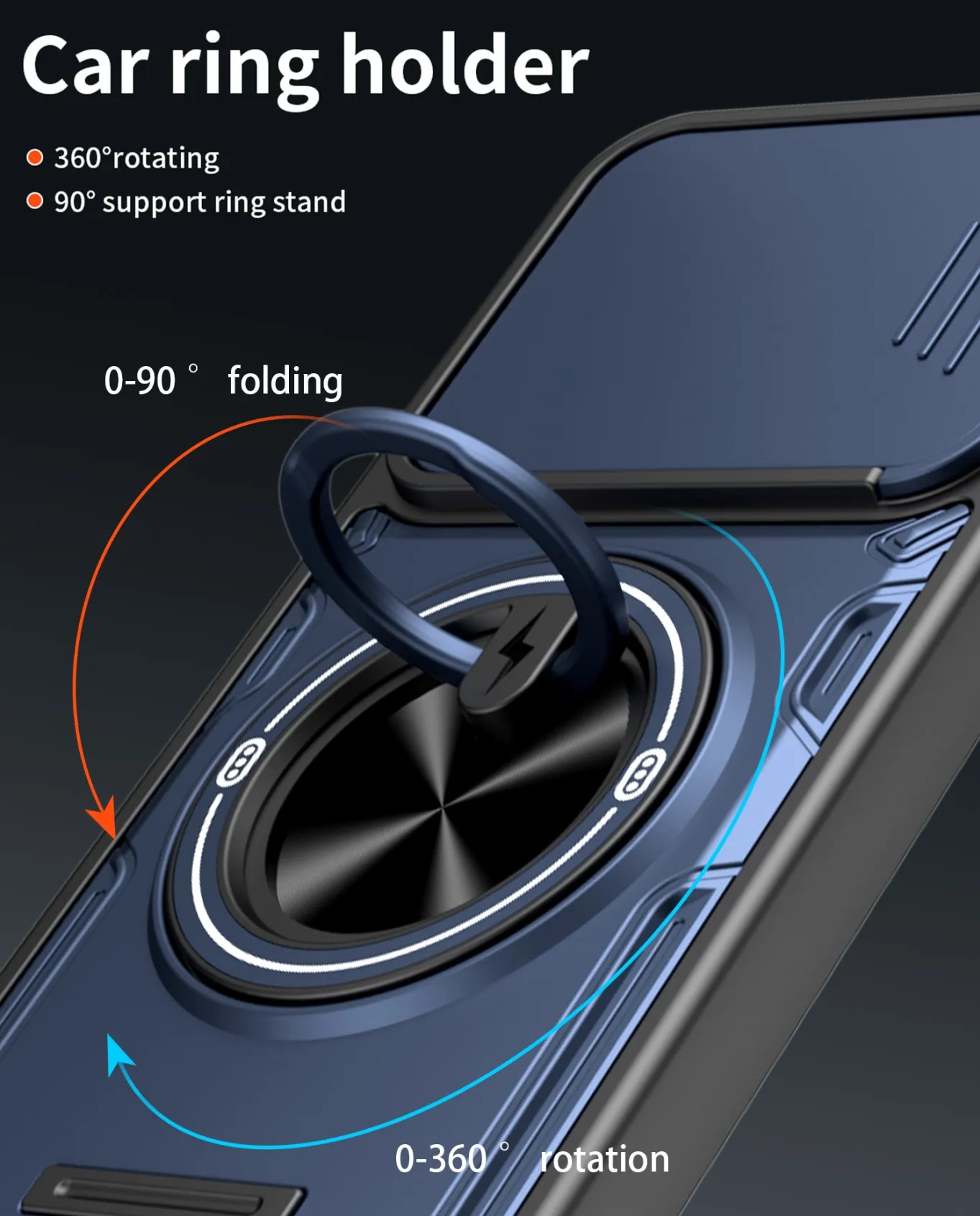 Stoßfeste Schutzhülle für Tecno Spark Go 20 20C 40 40C Pro Plus GO 1 3 POP 8 9 Kameraschutz Magnetring-Ständer-Cover – Detail 10