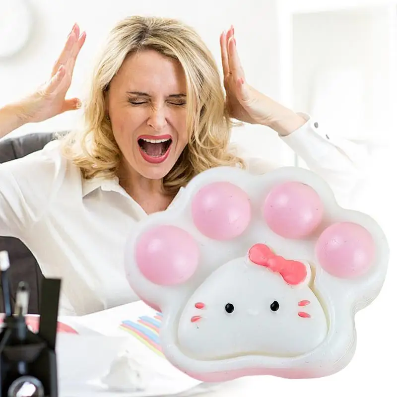 Katzenpfote Squeeze Cartoon Katzenpfote Squeeze Spielzeug Sichere multifunktionale Goodie Bag Stuffers für Kindertag Thanksgiving