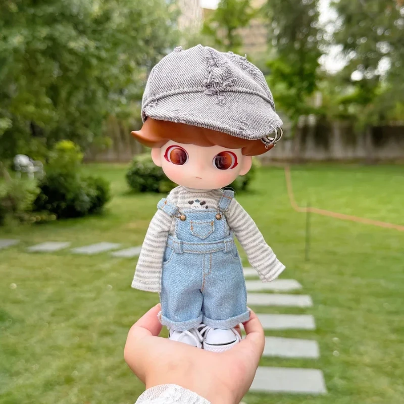 

2026 Trends and Fashion Doll Clothes Accessory Denim overalls Dungarees Suit For DIMOO Tiny Puppy 1/8 Scale BJD Doll In Stock