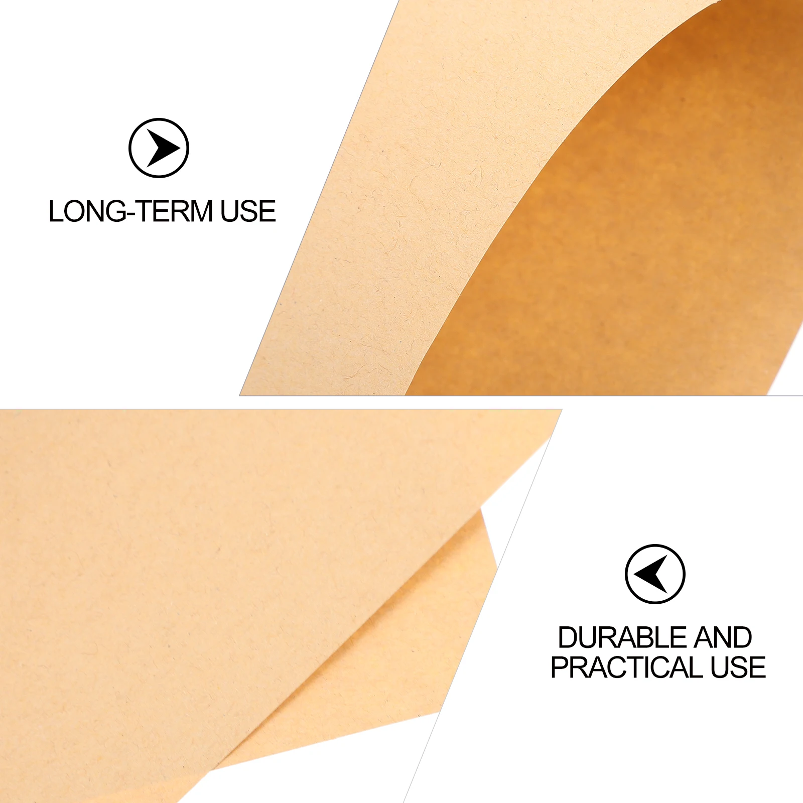 

100 Pcs Painting Kraft Paper Kids Drawing Sketching Cards Paperboard Brown Printable