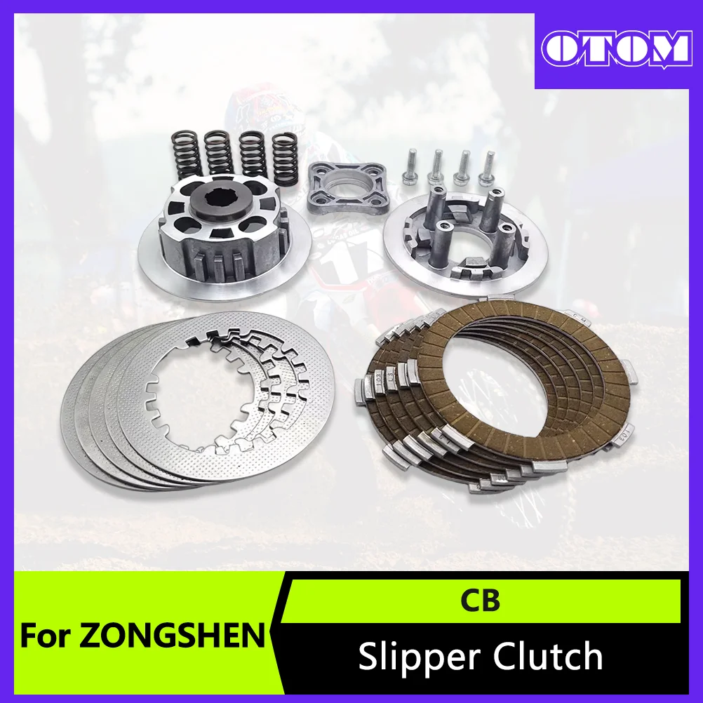 Motorcycle Slipper Clutch For ZONGSHEN CB250-F CB250D-G PR250 ZS172FMM ZS165FMM CB125-250 Starter Friction Plates Transmission