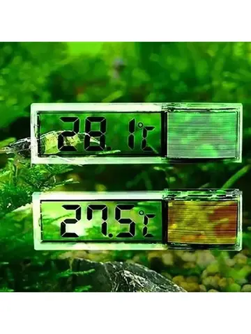 1pcs Aquarium Thermometer Electronic LCD Digital Fish Tank Temperature Measurement Fish Tank Temp Meter Aquarium Accessories