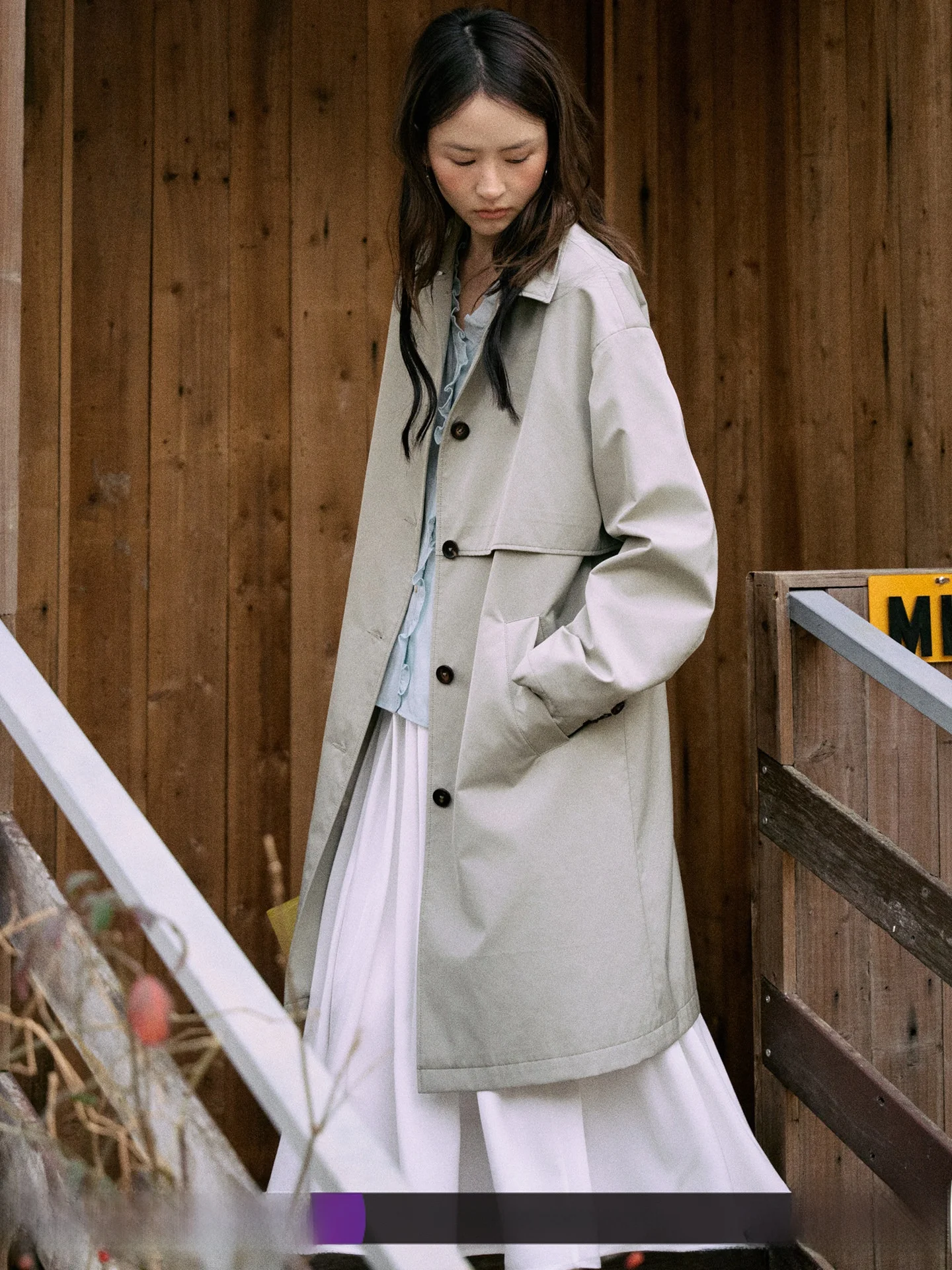 

Женское весеннее пальто Jicouture ey Bean een Asymmetric Commuter Sle средней длины с открытым воротником, свободного кроя