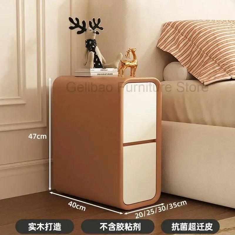 Economia de espaço armazenamento estreito mesa de cabeceira quarto cabeceira canto bonito na moda decoração barato mesa mesitas de noche móveis para casa