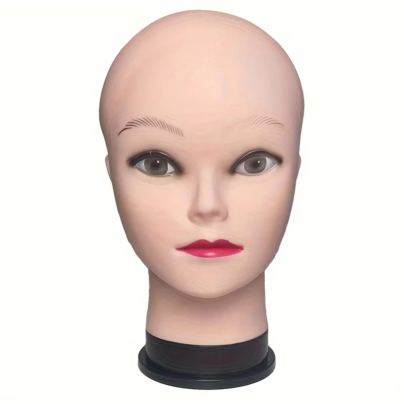 Perruque chauve en silicone souple, modèle de perruque, formation pratique, tête de maquillage, mannequin de beauté, tête de poupée, massage, spectacle de magasin de cosmétiques