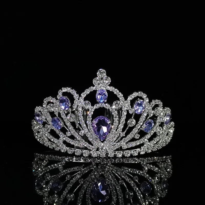 ZANLLOY2022 Crystal Bridal Tiaras and Crowns Princess Fashion Jewelry Women Headpiece Rhinestone Wedding Hair Accessories