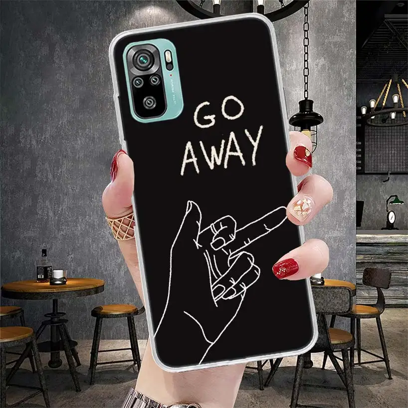 Middle Finger Soft Phone Case For Xiaomi Redmi 9A 9C 9T 10A 10C 12 12C 10 9 10X 8A 8 7A 7 6A 6 Pro K40 K20 K30 Cover