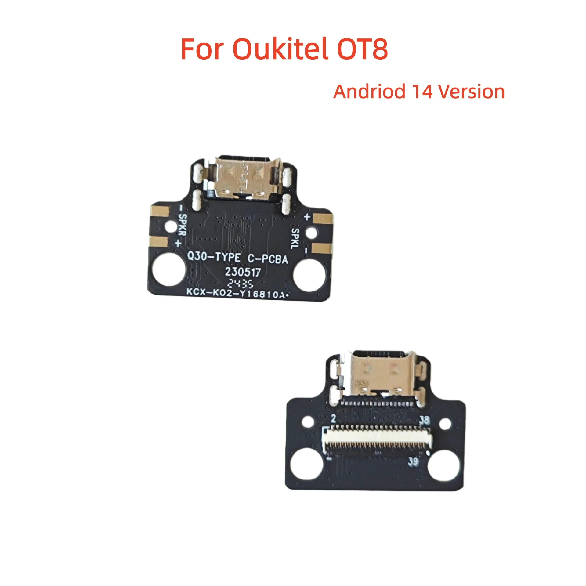 Pop New USB Board For Oukitel OT8 Andriod 14 Q30 Tpye C PCBA 230517 KCX K02 Y16810A Tablet Inside Parts Usb Board Charging Dock