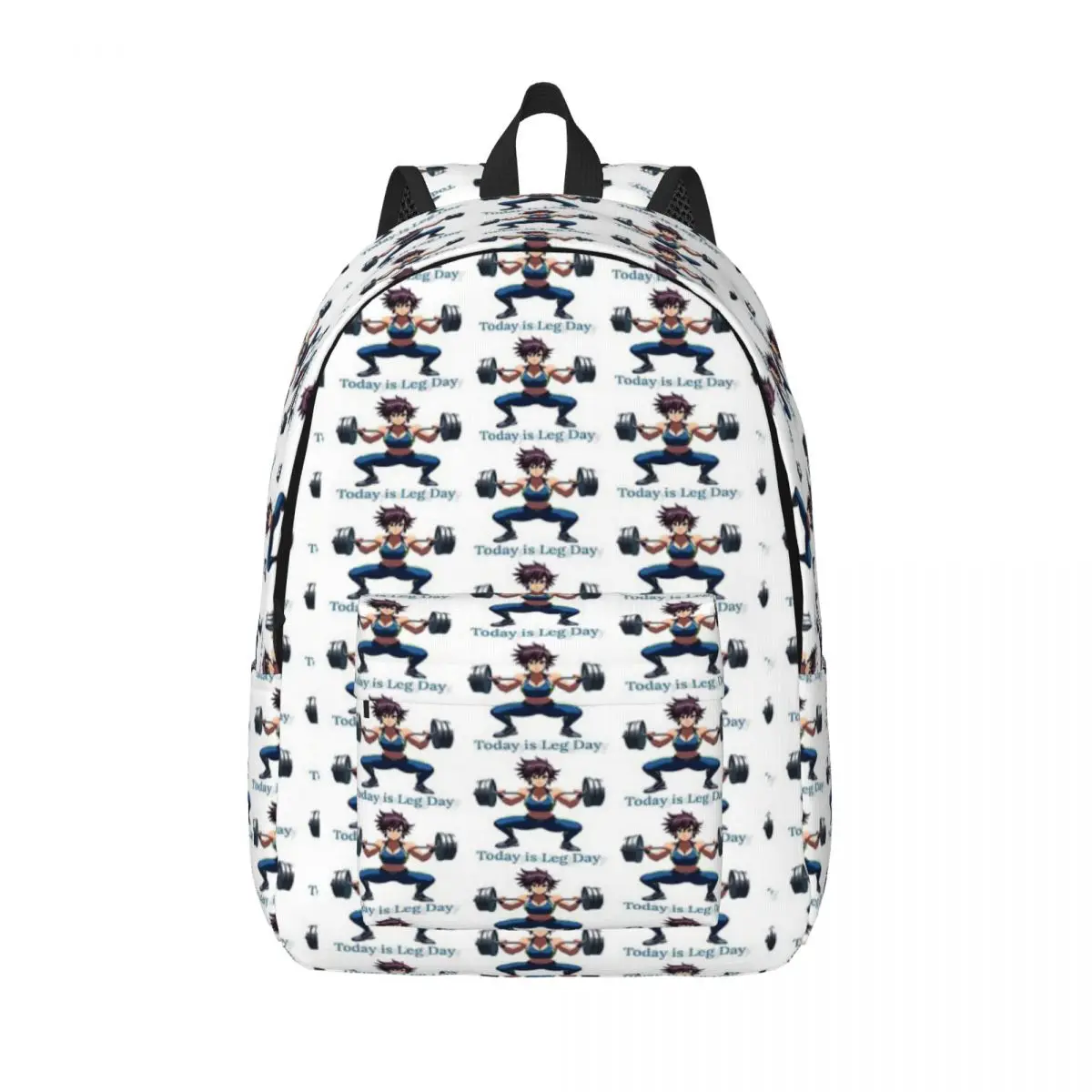 

Anime Girl Doing Squats Kawaii Gym Powerlifting Design Simple and Stylish Backpack Canvas Backpack Backpacks for women