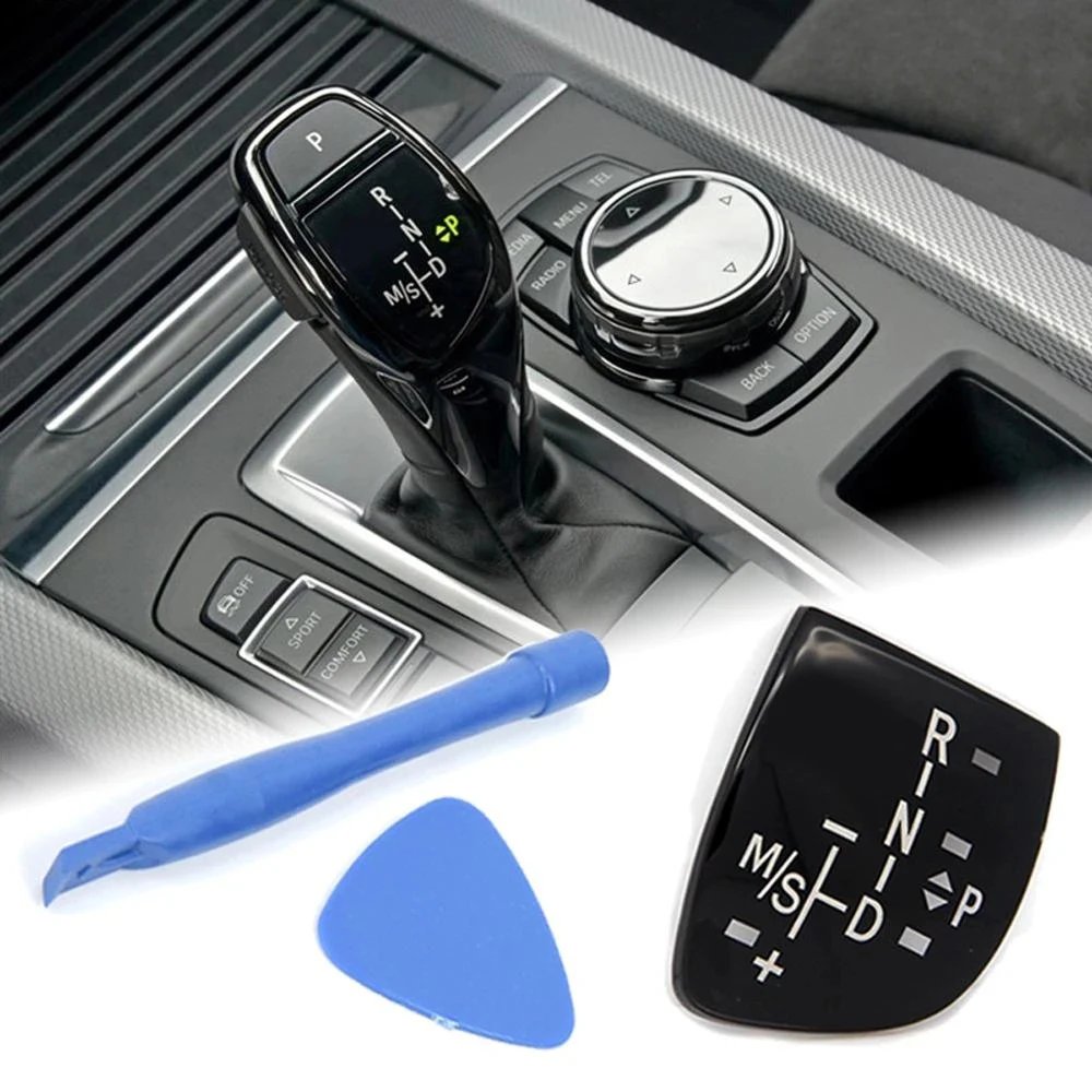 Car Shift Knob Gear Button Cover Trim Emblem Performance Sticker for BMW- X1 X5 X3 X6 M3 M5 F01 F10 F30 F35 F15 F16 F18