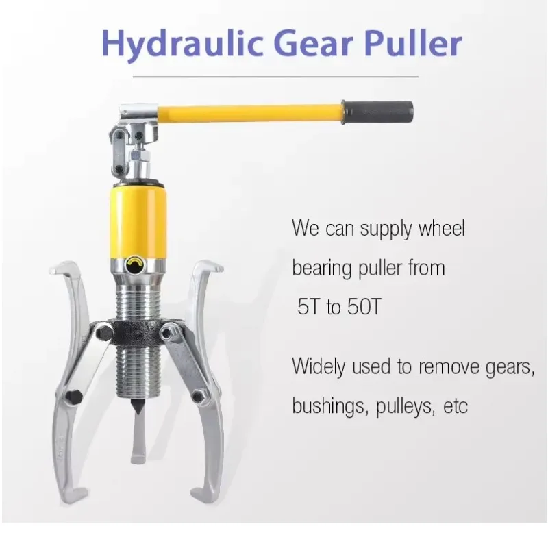 Ultimate Strength Standard Steel 10t Hydraulic Wheel Bearings Gear Puller 2-3 Claw Design Efficient Hub Removal Tool/Bearing