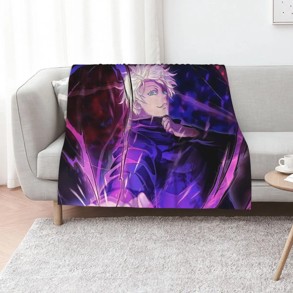 Gojo Satorou Throw Blanket Lightweight Warm Blanket for Indoor Outdoor Use
