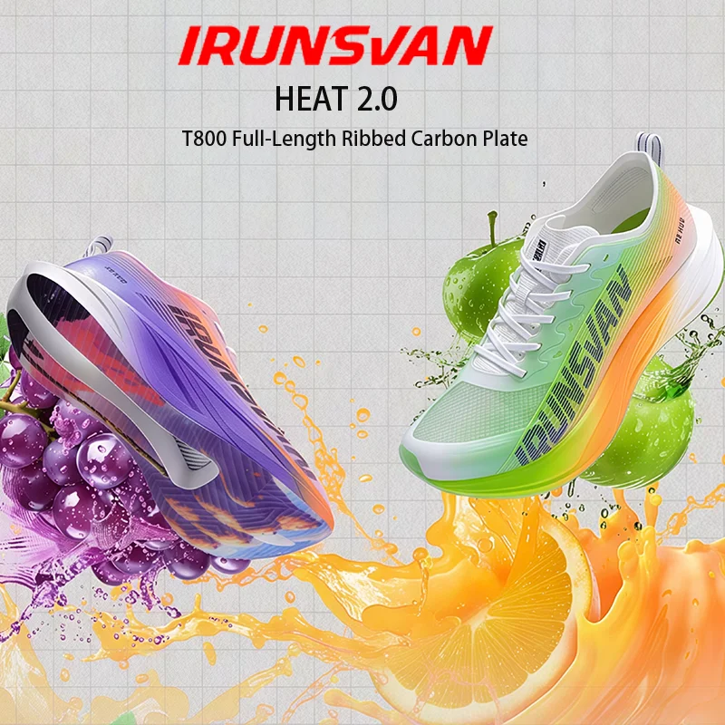Carbon Plate Marathon Racing Shoes - IRUNSVAN HEAT 2.0 T800 Marathon-schoenen met