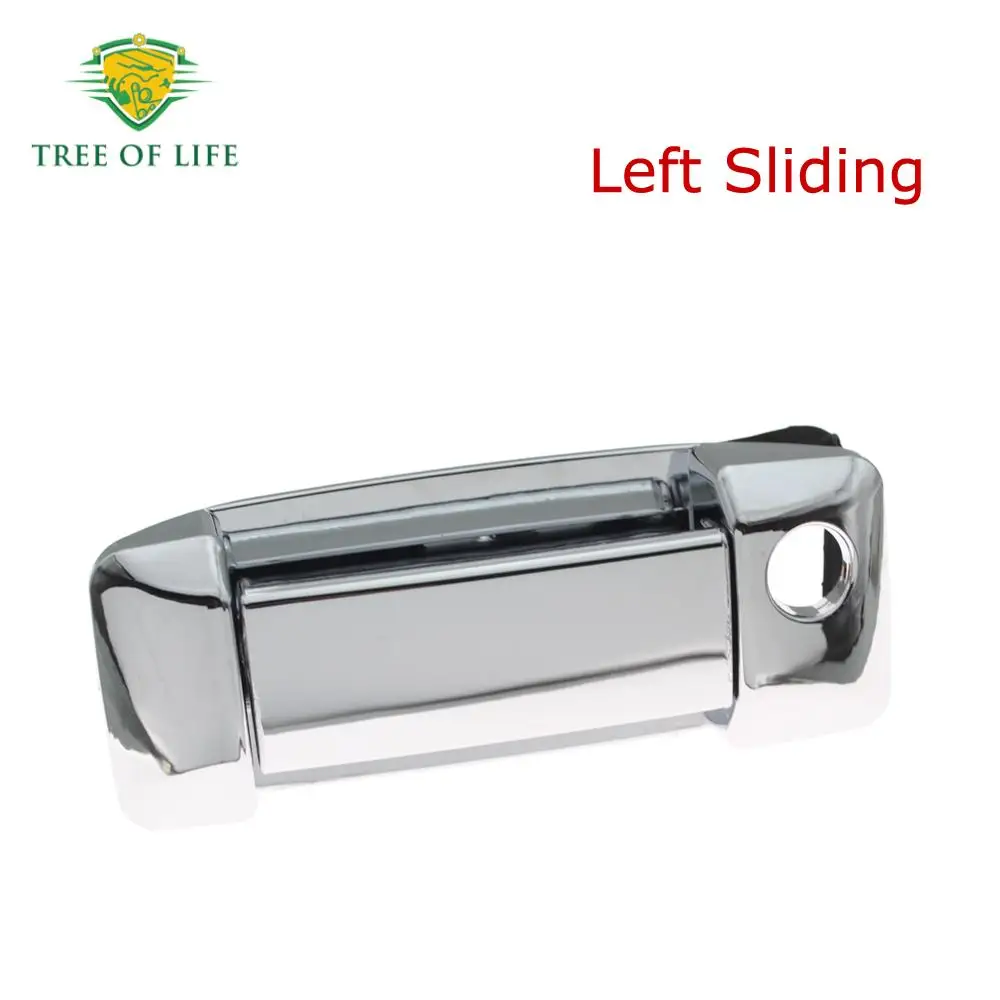 크롬 왼쪽 슬라이딩 문짝 외부 외부 핸들, 도요타 하이에이스 2005-2017 2018 양자 통근 69230-26080 69230-26090 LHD용