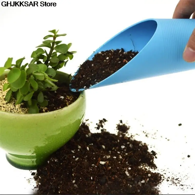 1Pc Soil Plastic Spade Shovel Cup Succulent DIY Bonsai Plant Helper Garden Tool