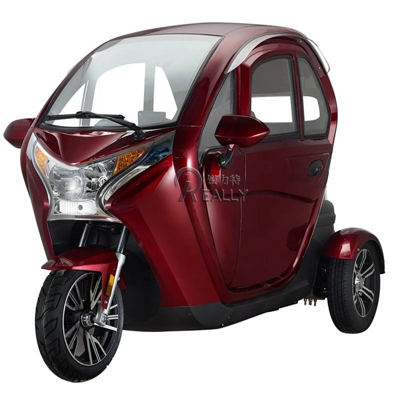 Household Electric Tricycle Commercial Passenger Three Seater 45km Small Portable Three Wheel Tricycle