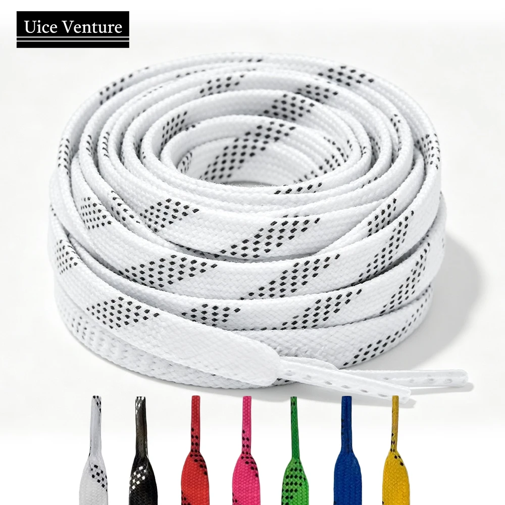84/96/108/120in Ice Hockey Shoelaces Sports Skate Laces Multicolor Dual Layer Braid Extra Reinforced Shoelace