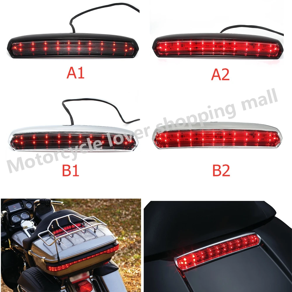 For Harley Electra Road Glide CVO Ultra Limited 2014-20 Tour-Pak Led Decorative Lights Rear Tour Pack Tail Light Lamp Taillight