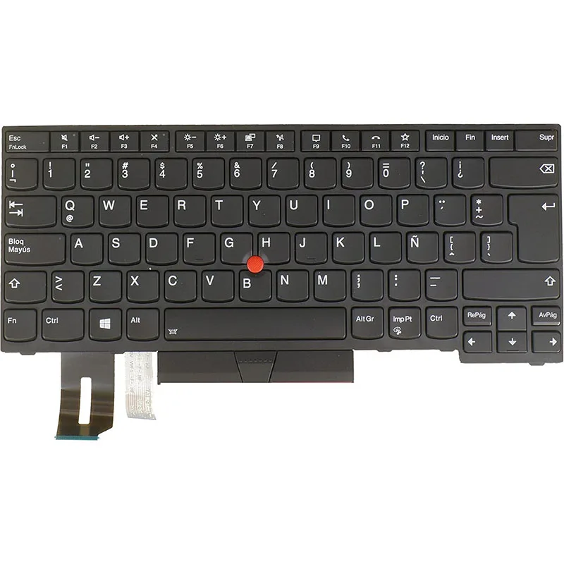 

Испанская клавиатура для ноутбука LA для Lenovo Thinkpad T14 Gen 1/Gen2, P14s Gen 1/Gen2, 5N20X70326 5N20X68848 5N20V44195 5N20V44051