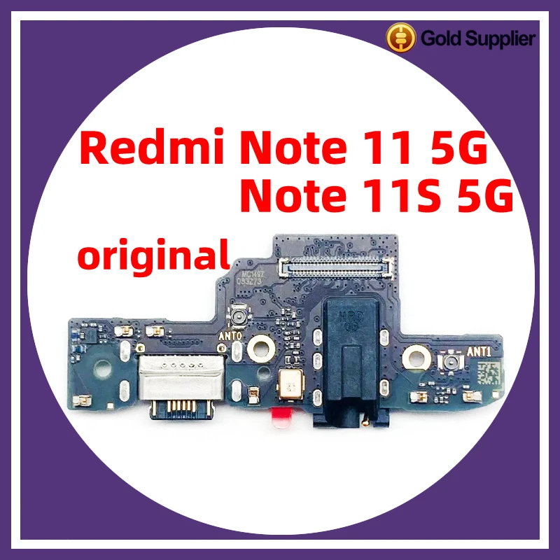 

Original For xiaomi redmi note 11 note 11S 5G Dock Connector USB Charger Charging Port Flex Cable Board Replacement