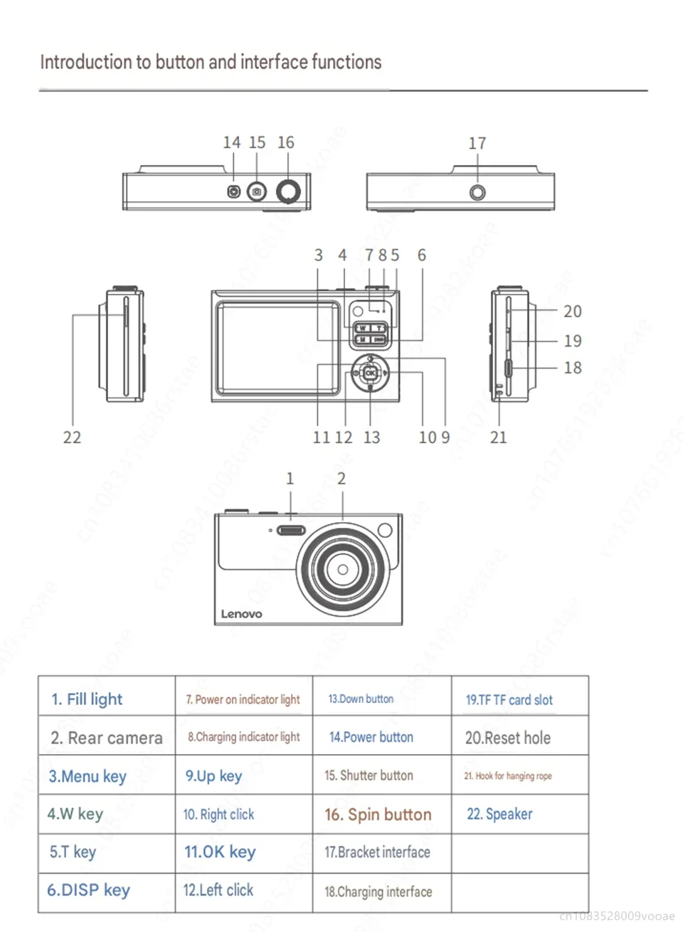 Lenovo XJ22 4K Digitalkamera 1000mAh 64MP HD Schüler-CCD-Kamera mit Anti-Shake-Funktion 2,8-Zoll-Bildschirm Selfie-Kamera für Kinder und Erwachsene Geschenk – Detail 13