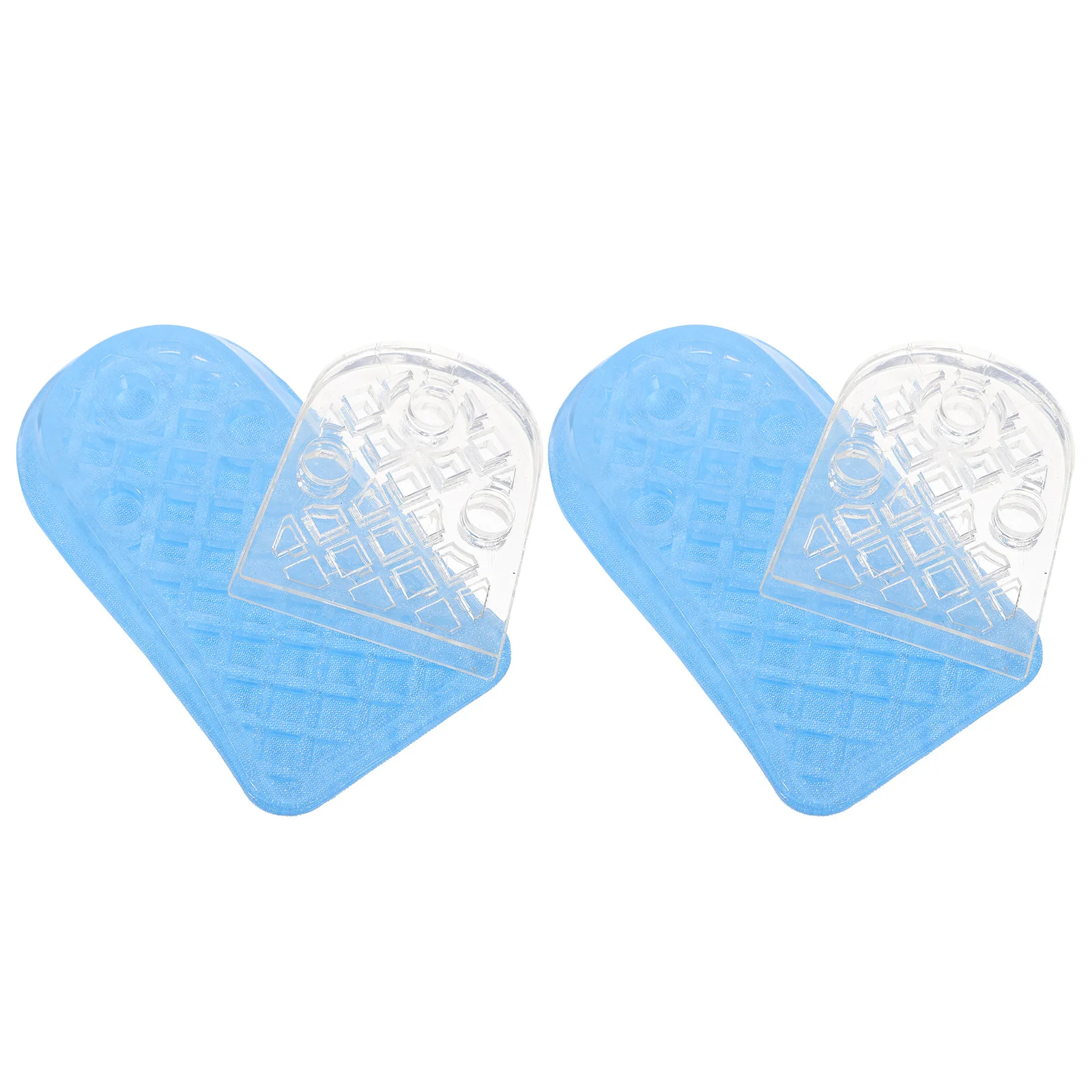 2 قطعة إدراج رفع الكعب U-شكل زيادة نعل لتخفيف الآلام التهاب اللفافة الأخمصية الركبة الكاحل دعم #3