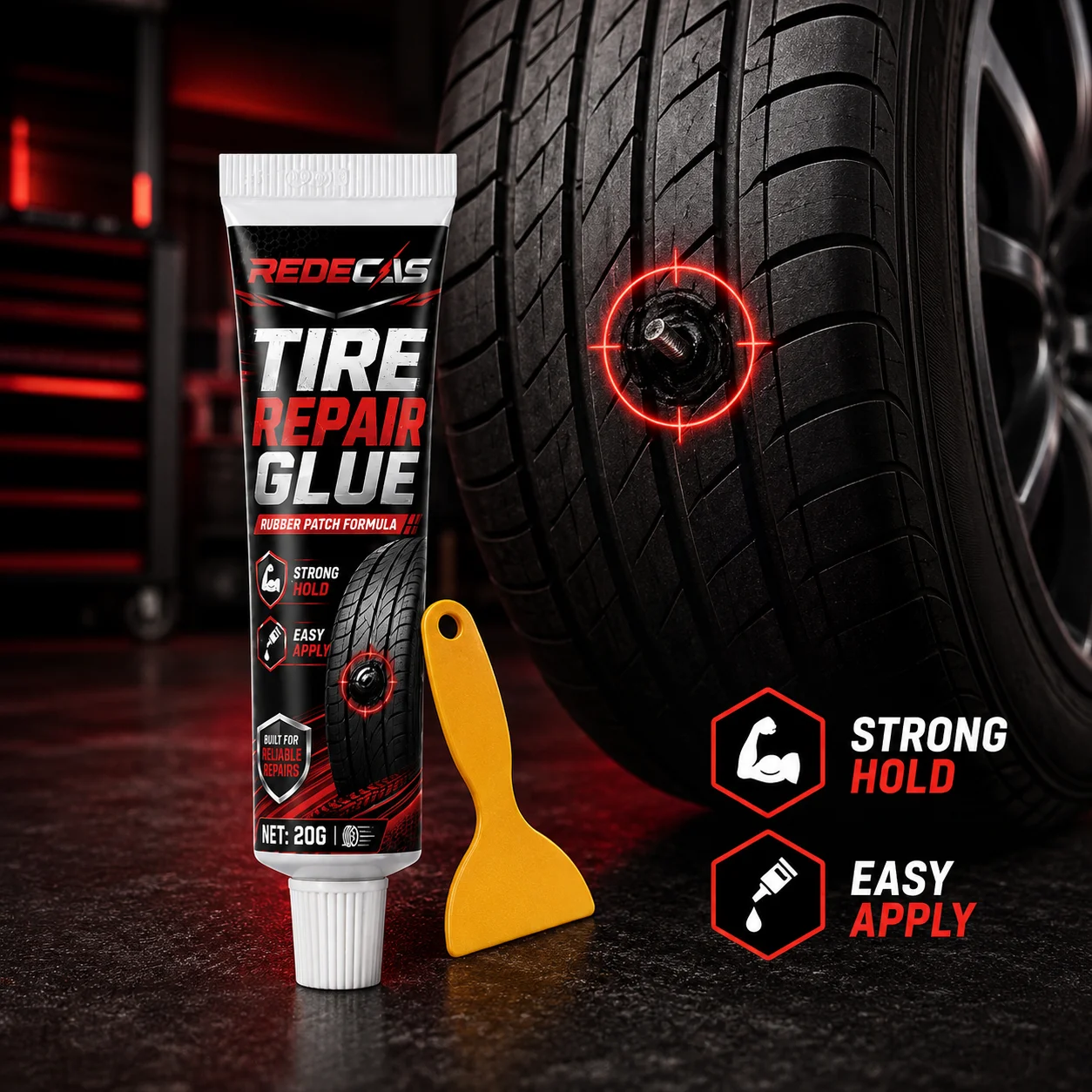 Quick-Drying High-Viscosity Tire Repair Glue, Special Repair Agent for Bicycle and Car Inner Tubes, Waterproof and Anti-Leakage Repair Glue
