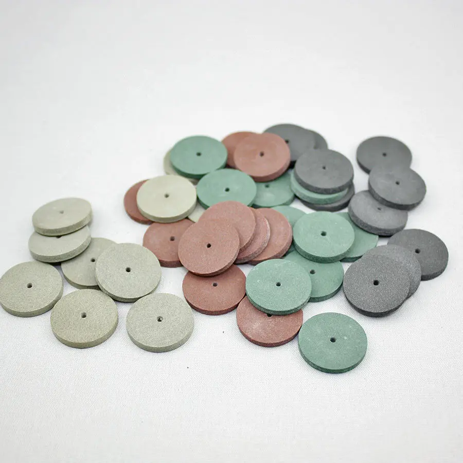 50pcs Mixed Silicone Rubber Polishing wheels for Dental Jewelry Rotary Tool Dental Silicon Rubber Polishing Wheel