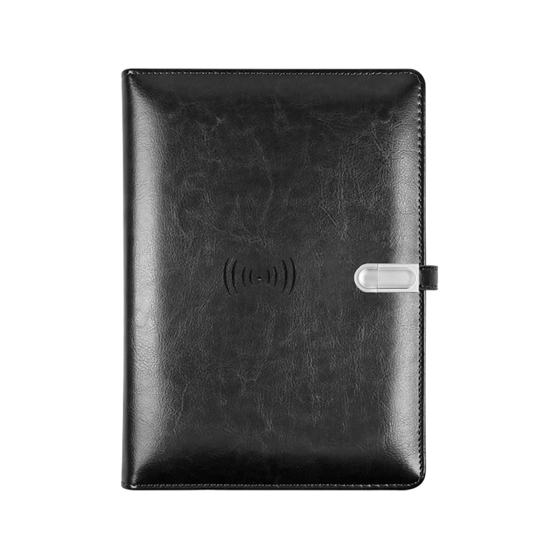 Customizable Wireless Charging Powerbank 6000 mAh Charger Power Bank Diary Notebook with Usb