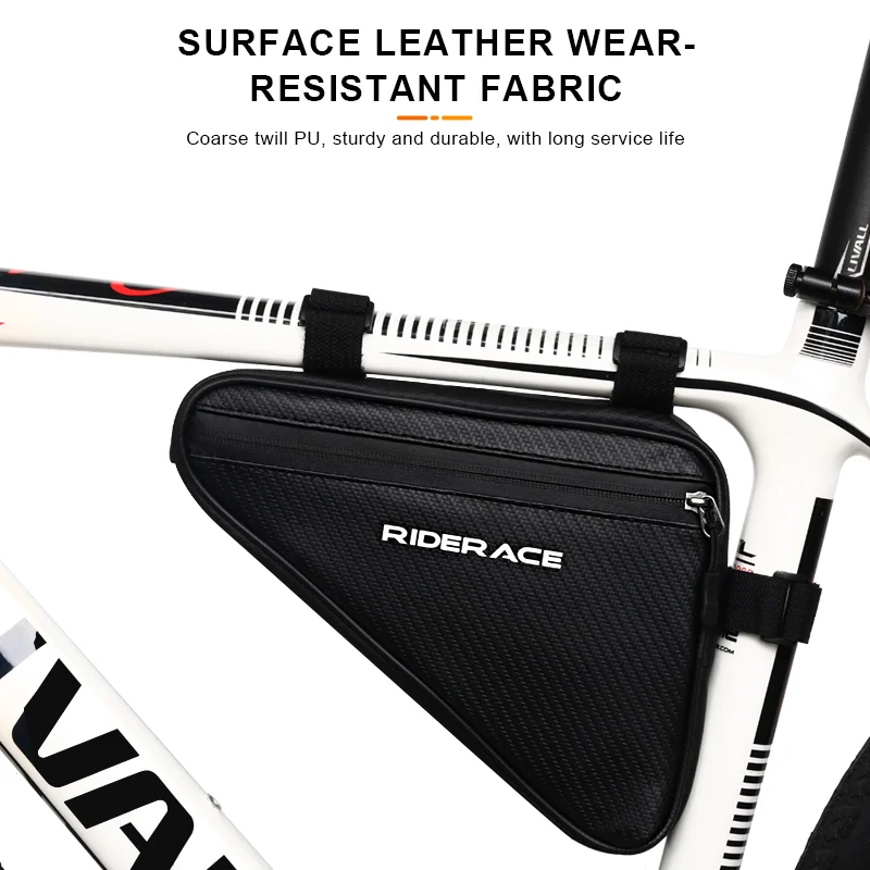 RIDERACE Waterproof Cycling Tube Bags 3L MTB Road Bike Triangle Bag Cycling Frame Front Bags Repair Tools Pannier Bicycle Bag