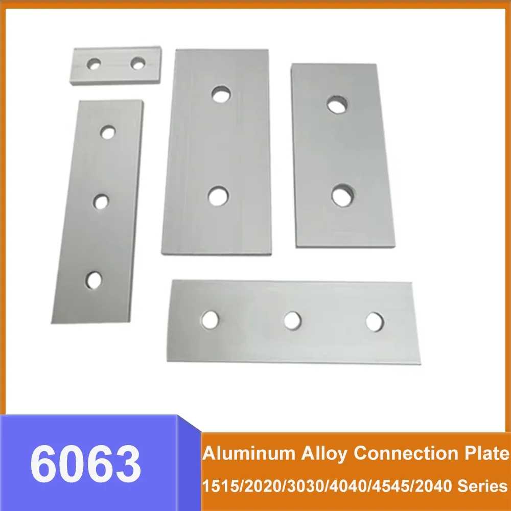 2/3/4/6/8 Hole Vertical Connection Plate 6063 Aluminum Profile Fastener Angle Connector 1515/2020/3030/4040/4545/2040 Series