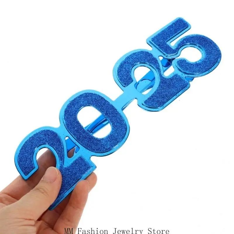 D0UB New Year Eyeglasses Fancy New Year Party Glasses Funny Sunglasses Eyewear for New Year Party Decorations