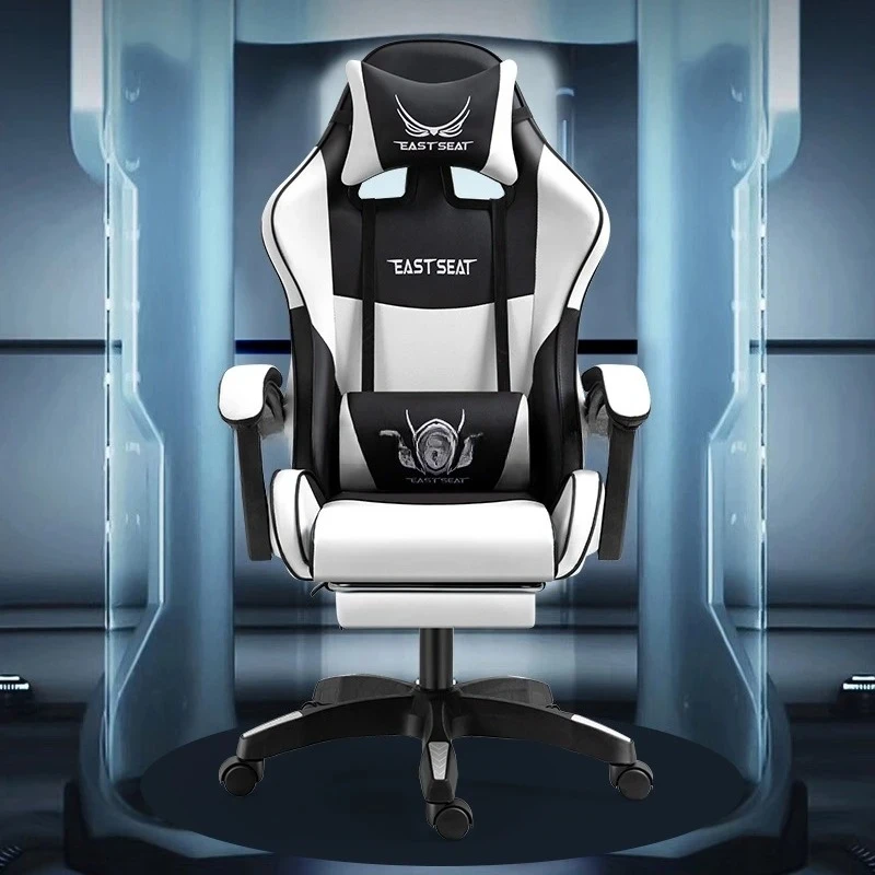 Home Gaming Racing Chair with armrest and headrest Swivel Leather Gamer Computer Chairs Adjustable Reclining Office Desk Chair