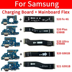 Charger Main Motherboard Flex Cable For Samsung  S20 Fe 4G G780 S20 Plus Ultra G981B G986B G988B S21 G991B Dock Connector Board