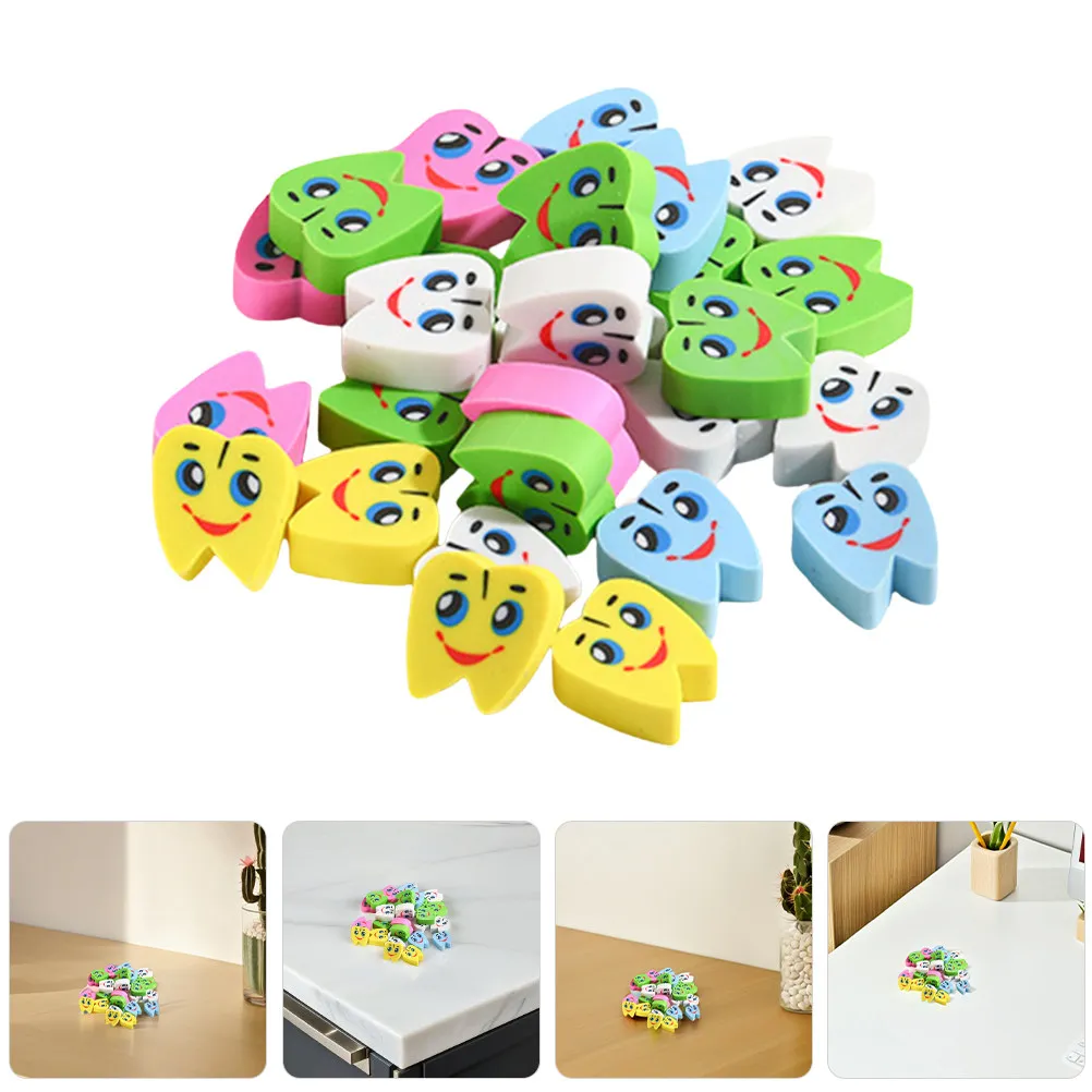 

70Pcs Teeth Shape Erasers Kawaii Cute Mini Erasers for Pencils Drawing Art Sketching School Eraser for Kids Classroom Party