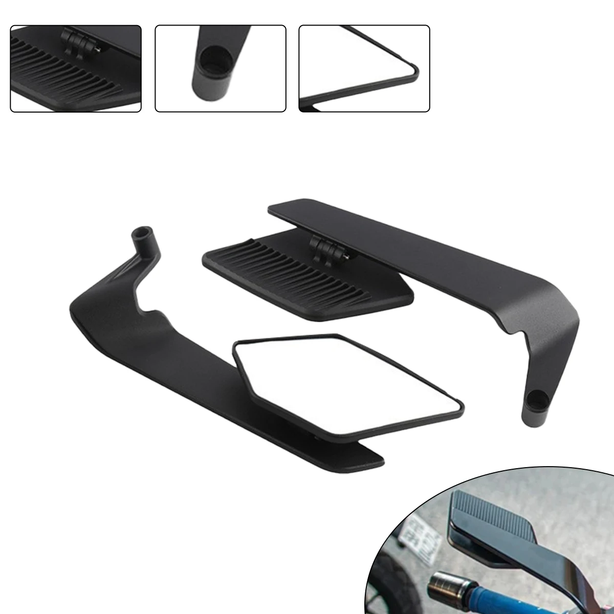 

Motorcycle Mirrors Stealth max Mirror Kits To Rotate Adjustable Mirrors For HONDA XADV750 X-ADV750 YAMAHA