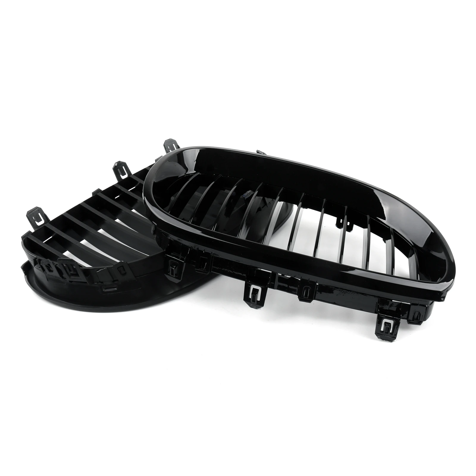 Artudatech pengganti depan Gloss, kisi ginjal hitam untuk BMW E60 E61 5 seri 2003-2010