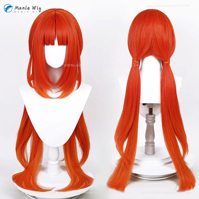 High Quality Nilou Cosplay  Sumeru Nilou Cosplay Wig Long Red Anime Wigs Heat Resistant Synthetic Wigs + Wig Cap