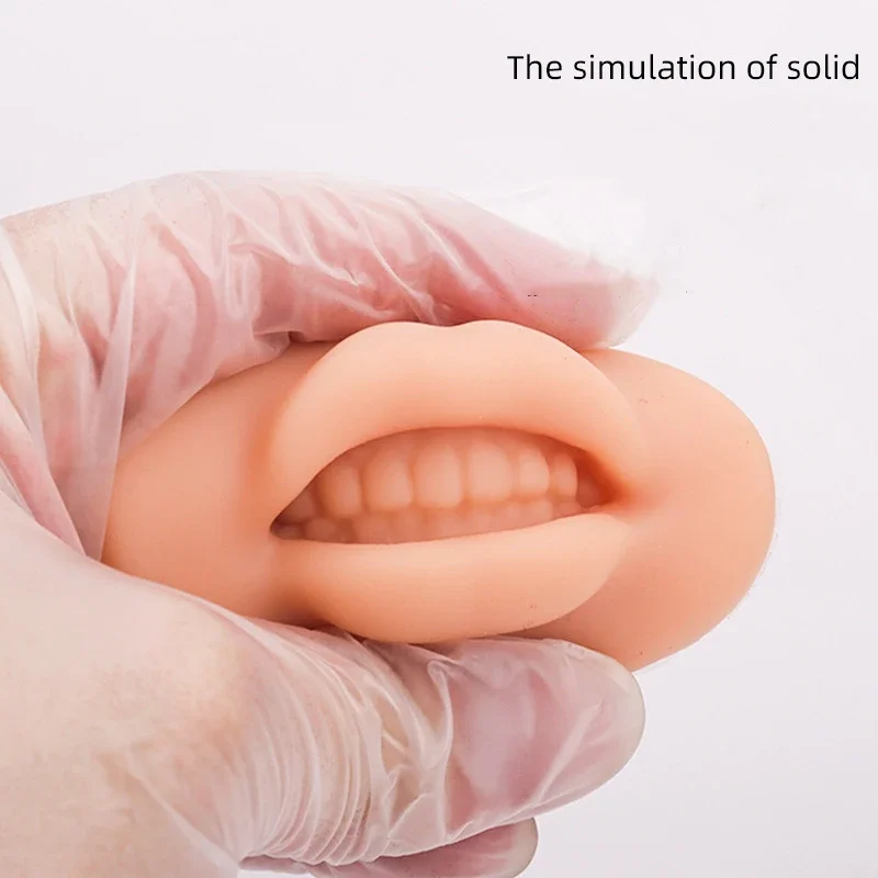 

1PCS Nude Open Mouth Lips Practice Silicone Skin High Quality for PMU Tattoo Beginner and Experienced Tattoo Artists Wholesale