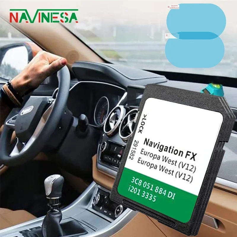 8GB FX V12 West Europe SAT NAV GPS Naviation SD Map Card RNS 310 System Update Software for VW