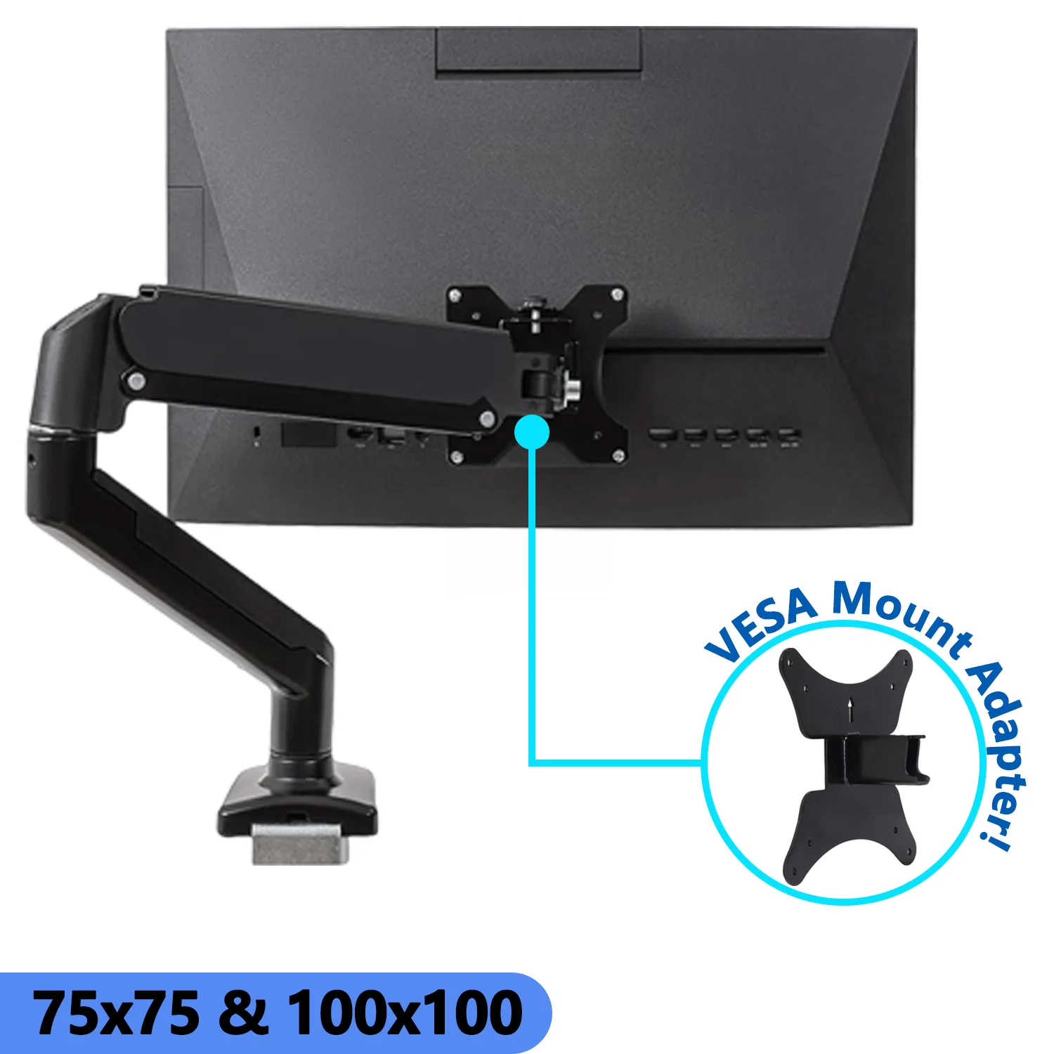 Brand New Wall Mount Bracket for HP All-in-One PC  ( ProOne 400 G6 ) VESA Adapter 75x75 & 100x100 for Monitors Arms Blcak