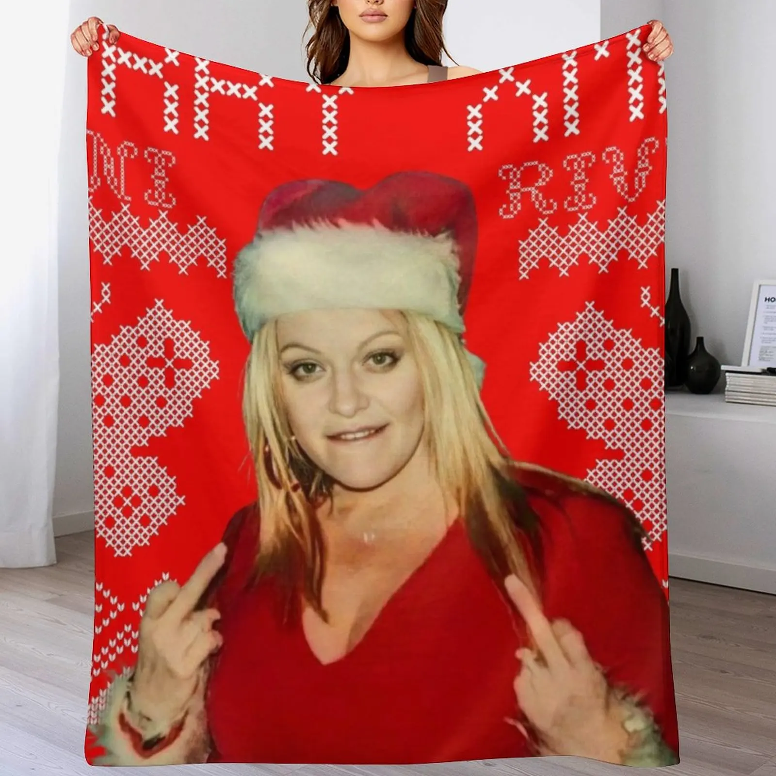 

Merry Xmas Jenni Rivera Throw Blanket Air Conditioner Soft Blanket for Office Home