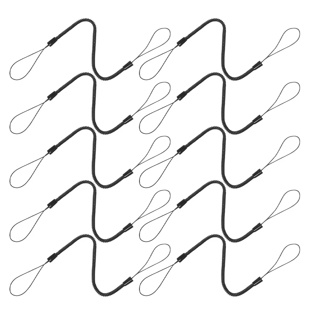 

10Pcs Elastic Pen Strap Anti-Lost Lanyard High Elasticity Retractable Plastic Tether for Tablet Stylus Drawing Pen Holder Cord