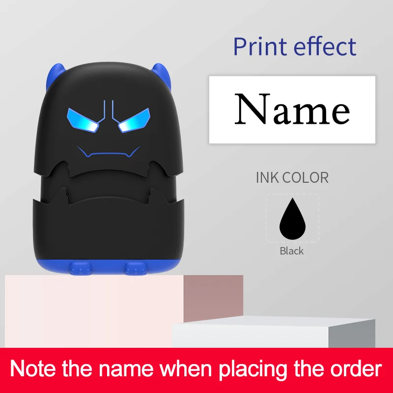 Benutzerdefiniertes Cartoon-Baby-Namenstempel-Set – wiederverwendbar für Baumwoll-/Modal-Kleidung und Schultaschen, ungiftige, wasserfeste Tintenversiegelung