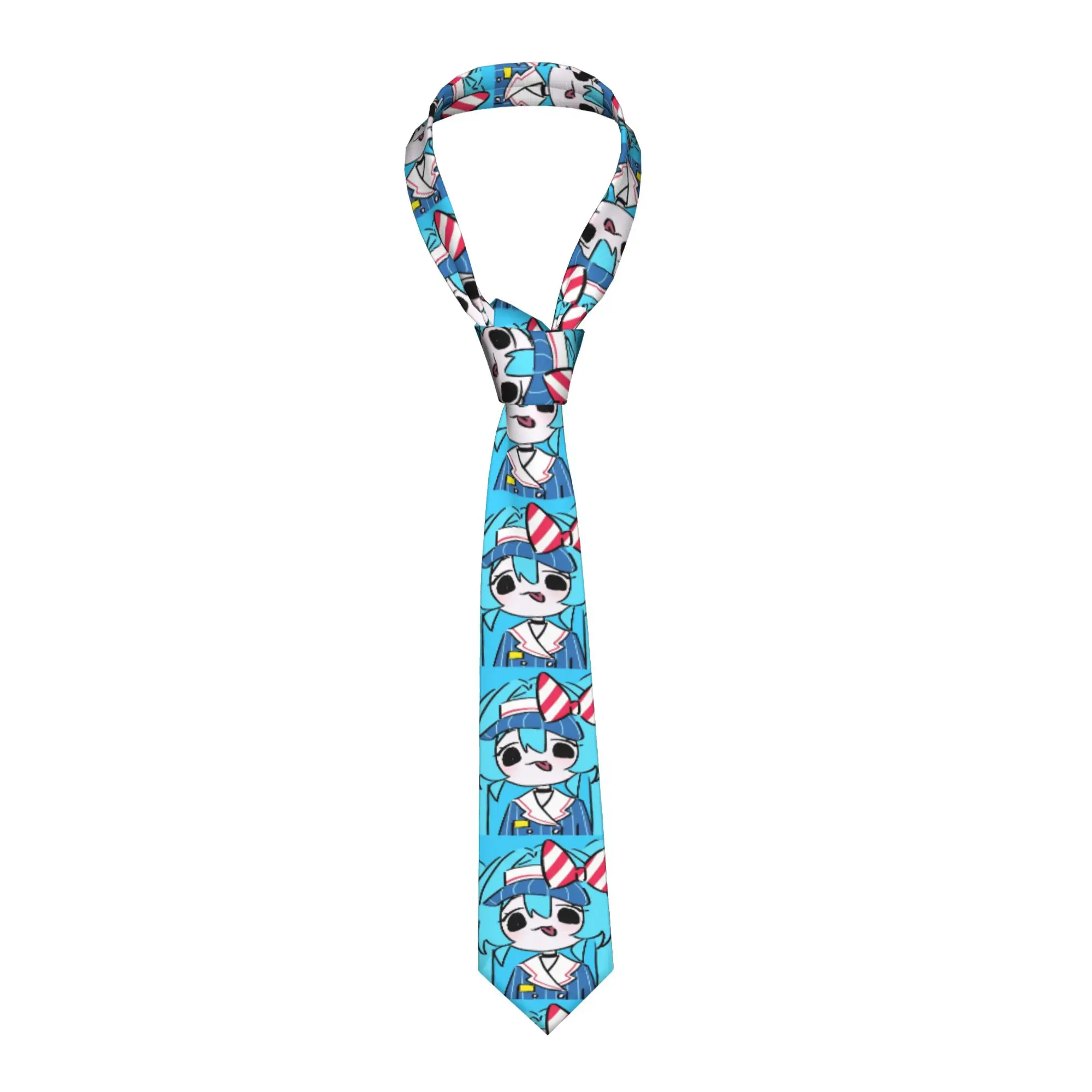 Cravate classique pour homme 8 cm, motif Mesmerizer Kasane Teto Hatsune Miku, style Kawaii, accessoire pour costumes et mariages