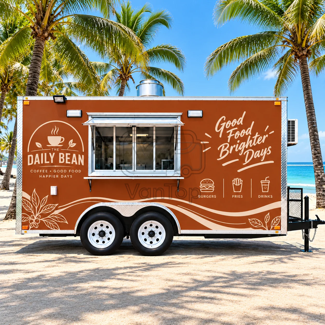 Mobile Food Trailer Custom Espresso Coffee Bar Trailer Commercial Coffee Beverage Station Concession Food Truck