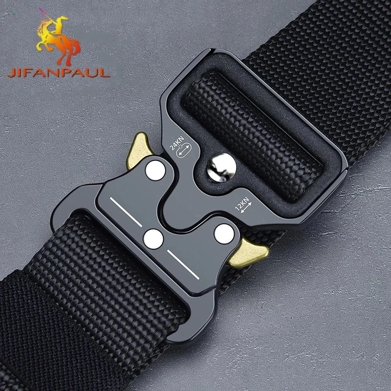 Men\'s Belt Army Outdoor Hunting Tactical Multi Function Combat Survival High Quality Marine Corps Canvas For Nylon Male Luxury