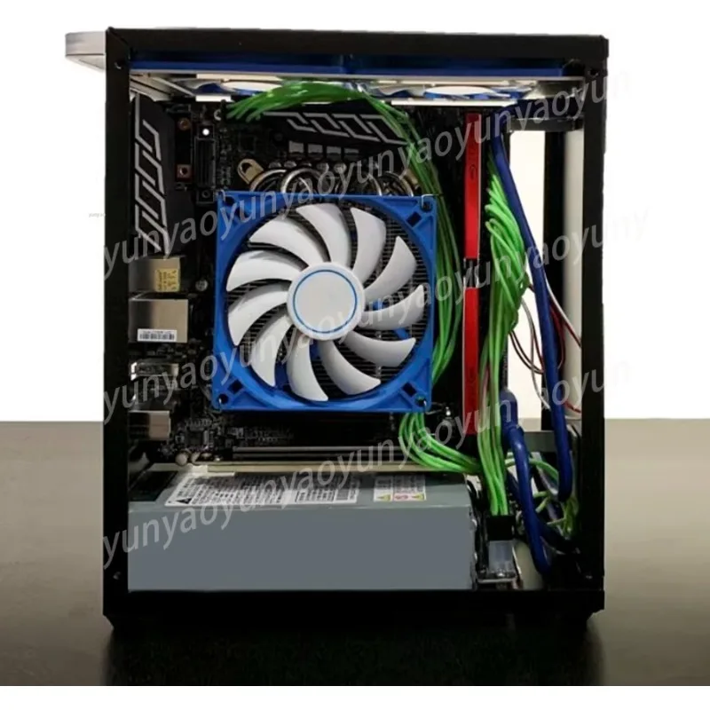 M34 Mini Transparent A4 ITX Chassis 1U Power Supply HTPC Desktop Case K39 M24 Portable