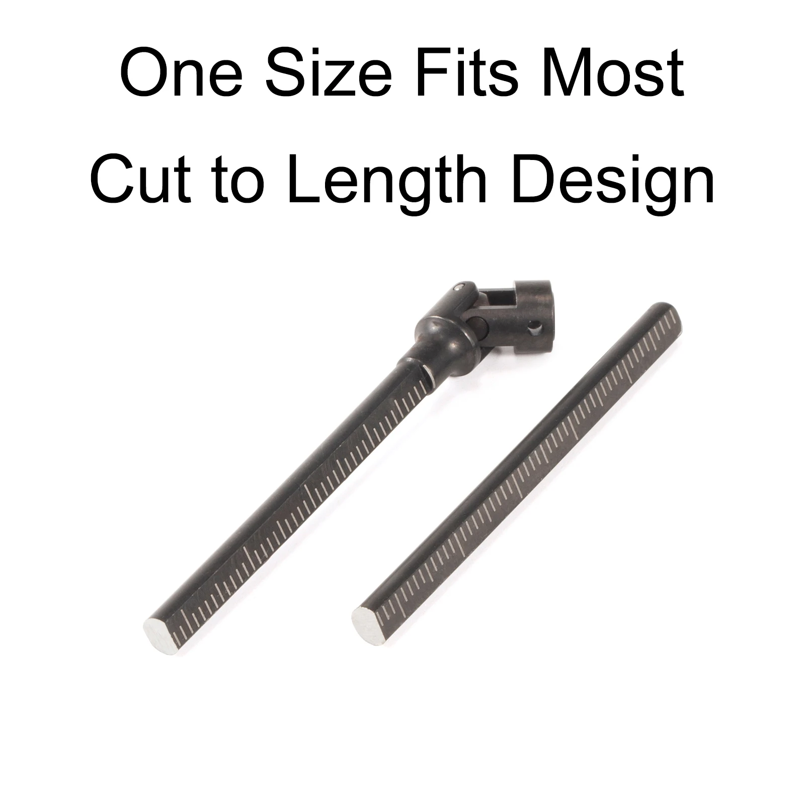 SCX24 Cut to Length Driveshaft Hardened Steel One-Piece Design for Axial 1/24 RC Crawler Chassis LCG Comp Build - view 4